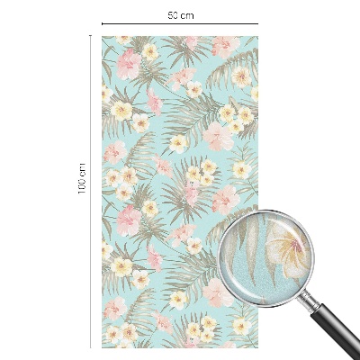 Zonwerende raamfolie Tropisch patroon