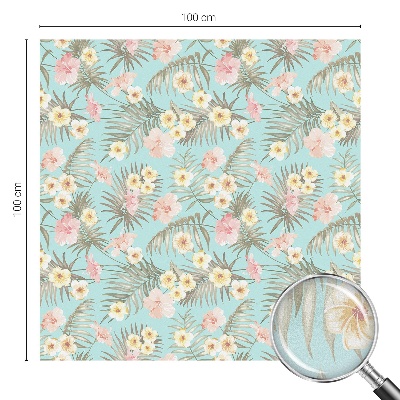 Zonwerende raamfolie Tropisch patroon