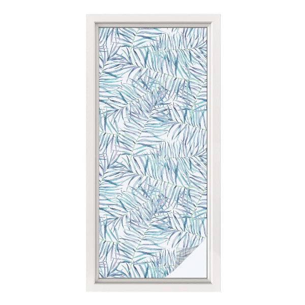 Zonwerende raamfolie glas in lood Botanisch patroon