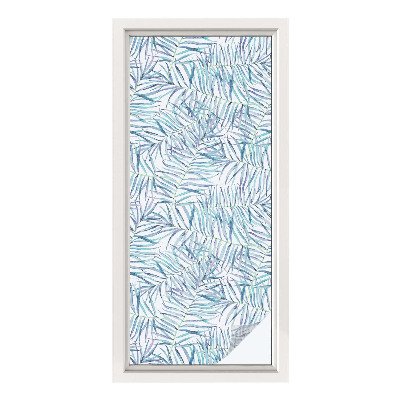 Zonwerende raamfolie glas in lood Botanisch patroon