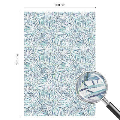 Zonwerende raamfolie glas in lood Botanisch patroon