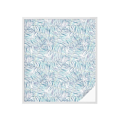 Zonwerende raamfolie glas in lood Botanisch patroon