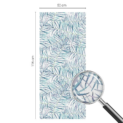 Zonwerende raamfolie glas in lood Botanisch patroon