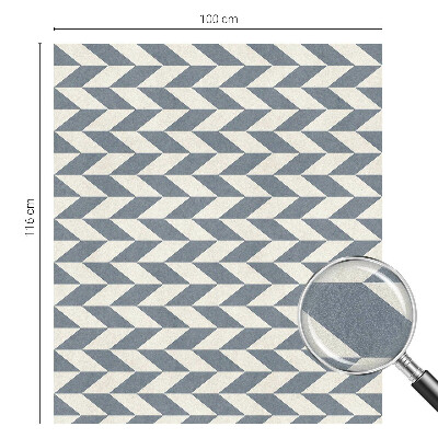 Zelfklevende anti inkijk folie glas in lood Geometrische illusie