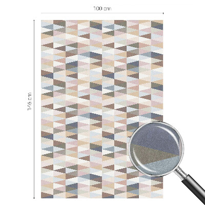 Zelfklevende anti inkijk folie glas in lood Pastelsymmetrie