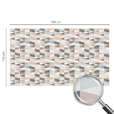 Zelfklevende anti inkijk folie glas in lood Pastelsymmetrie