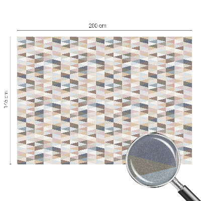 Zelfklevende anti inkijk folie glas in lood Pastelsymmetrie