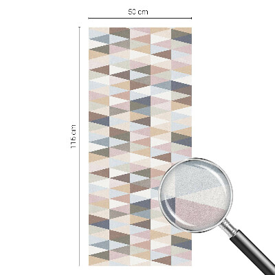 Zelfklevende anti inkijk folie glas in lood Pastelsymmetrie