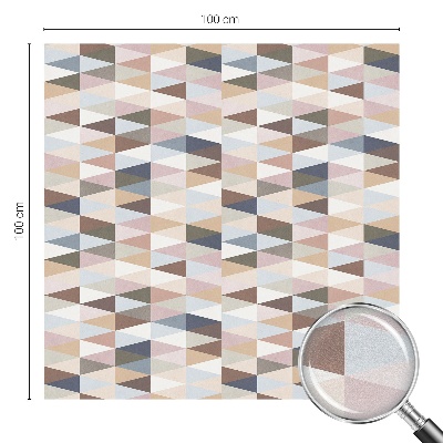 Zelfklevende anti inkijk folie glas in lood Pastelsymmetrie