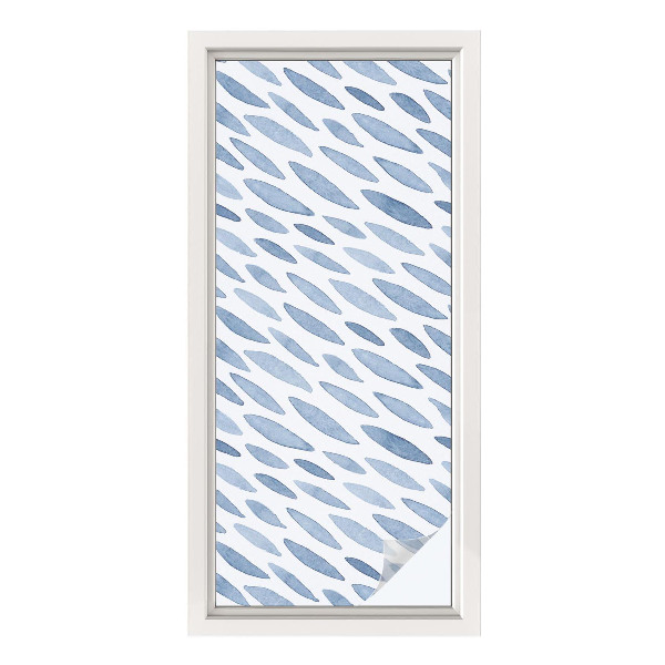 Anti inkijk raamfolie Blauwe strepen