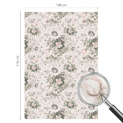 Zonwerende raamfolie glas in lood Bloemenschoonheid