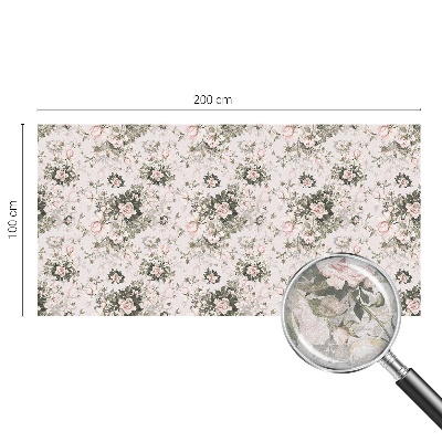 Zonwerende raamfolie glas in lood Bloemenschoonheid