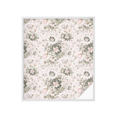 Zonwerende raamfolie glas in lood Bloemenschoonheid