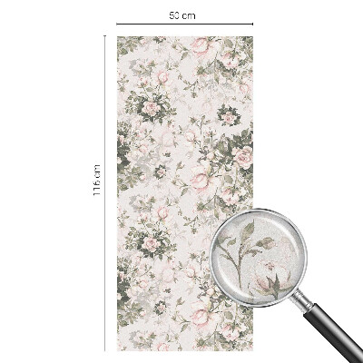 Zonwerende raamfolie glas in lood Bloemenschoonheid