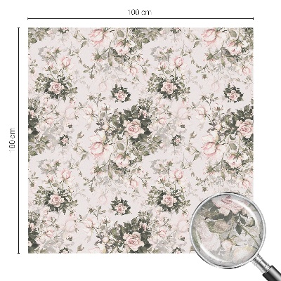 Zonwerende raamfolie glas in lood Bloemenschoonheid