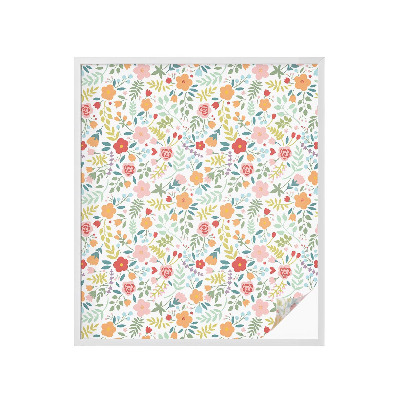 Zonwerende raamfolie Bloemenpatroon