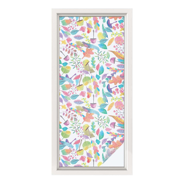 Anti inkijk raamfolie Kleurrijke compositie