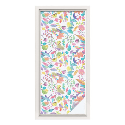 Anti inkijk raamfolie Kleurrijke compositie