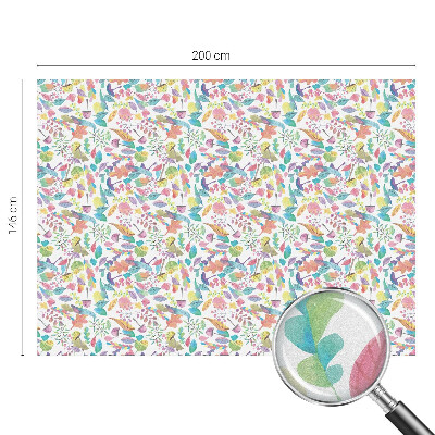 Anti inkijk raamfolie Kleurrijke compositie