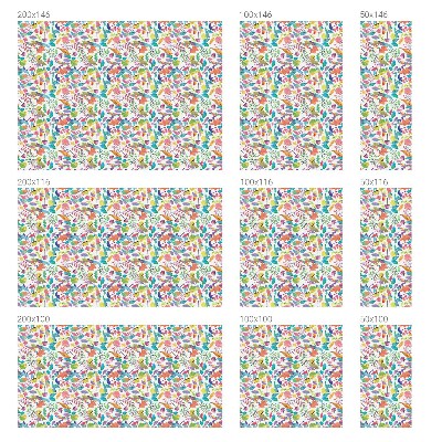 Anti inkijk raamfolie Kleurrijke compositie