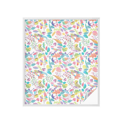 Anti inkijk raamfolie Kleurrijke compositie