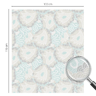 Zelfklevende anti inkijk folie glas in lood Delicate veren