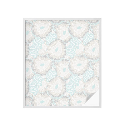 Zelfklevende anti inkijk folie glas in lood Delicate veren