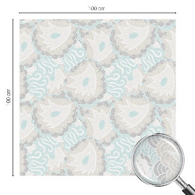 Zelfklevende anti inkijk folie glas in lood Delicate veren