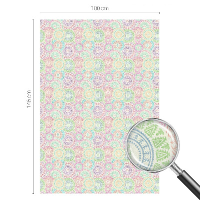 Zonwerende raamfolie glas in lood Kleurrijke mandala's