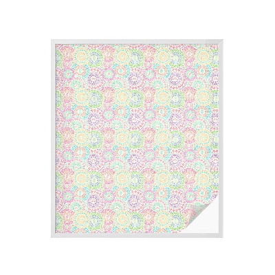 Zonwerende raamfolie glas in lood Kleurrijke mandala's