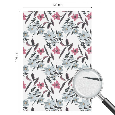 Zonwerende raamfolie Bloemenpatroon