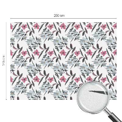 Zonwerende raamfolie Bloemenpatroon