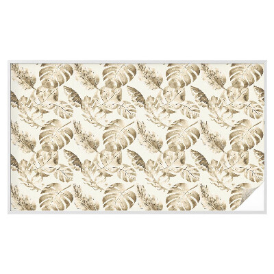 Zelfklevende anti inkijk folie glas in lood Tropische planten