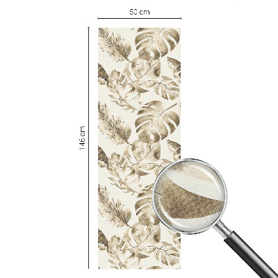 Zelfklevende anti inkijk folie glas in lood Tropische planten