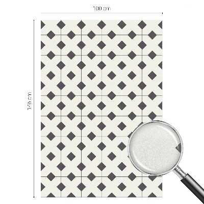 Anti inkijk raamfolie Zwarte en witte diamanten