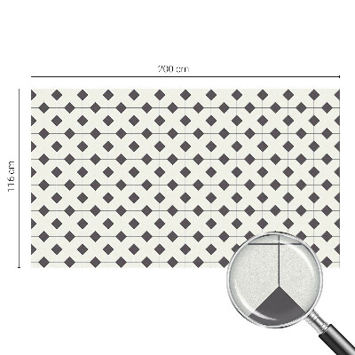 Anti inkijk raamfolie Zwarte en witte diamanten