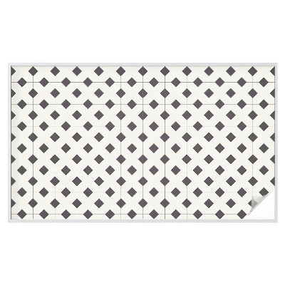 Anti inkijk raamfolie Zwarte en witte diamanten