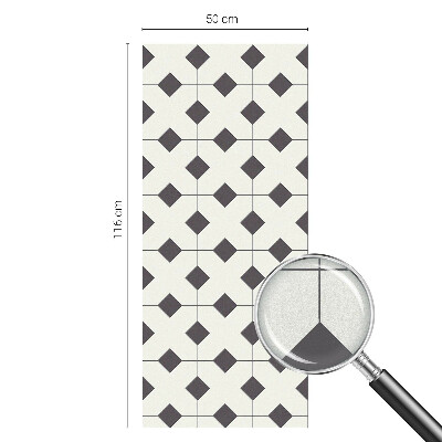 Anti inkijk raamfolie Zwarte en witte diamanten