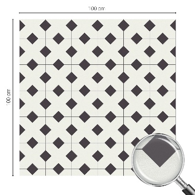 Anti inkijk raamfolie Zwarte en witte diamanten