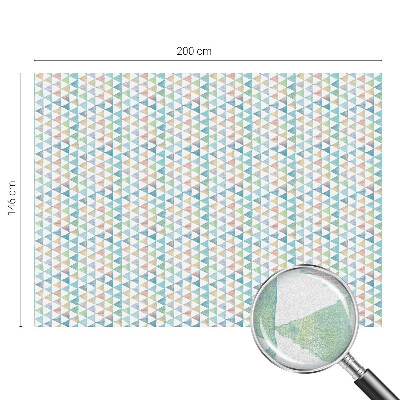 Zonwerende raamfolie glas in lood Geometrische driehoeken