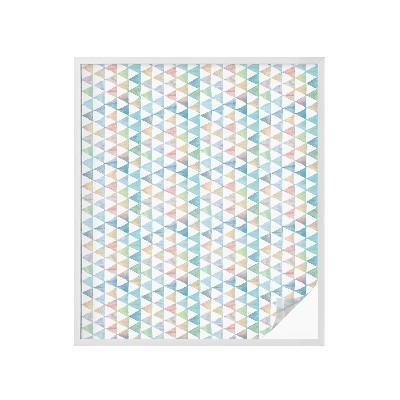 Zonwerende raamfolie glas in lood Geometrische driehoeken