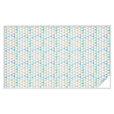 Zonwerende raamfolie glas in lood Geometrische driehoeken