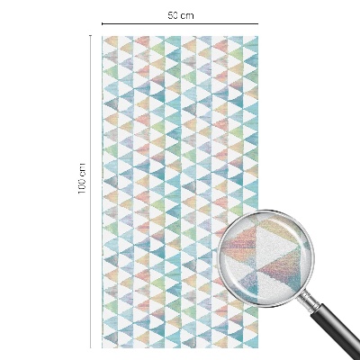 Zonwerende raamfolie glas in lood Geometrische driehoeken