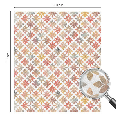 Zonwerende raamfolie glas in lood Bloemenschoonheid