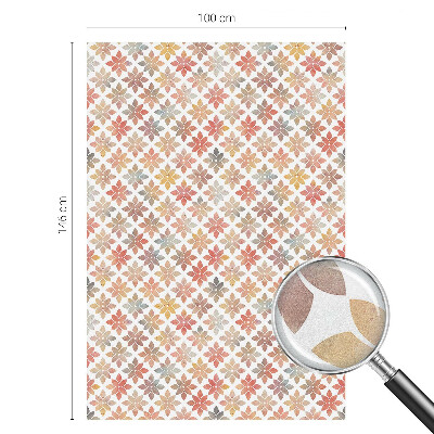 Zonwerende raamfolie glas in lood Bloemenschoonheid