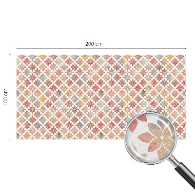 Zonwerende raamfolie glas in lood Bloemenschoonheid