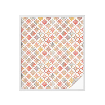 Zonwerende raamfolie glas in lood Bloemenschoonheid