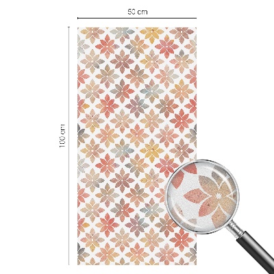 Zonwerende raamfolie glas in lood Bloemenschoonheid