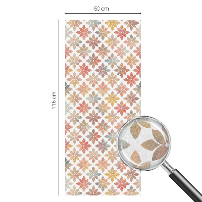 Zonwerende raamfolie glas in lood Bloemenschoonheid