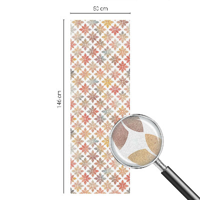 Zonwerende raamfolie glas in lood Bloemenschoonheid